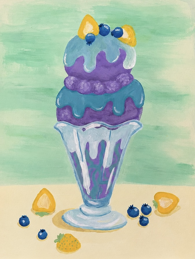 Blue sauce Sundae